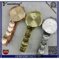 Yxl-412 mujeres de moda reloj muñeca rosa caja de oro de la banda delgada de lujo venta caliente Japón Movt aleación señoras relojes de pulsera